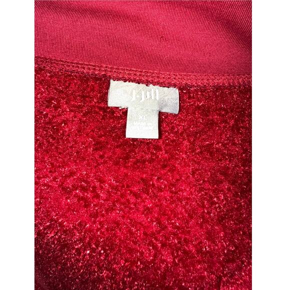 J. Jill Fuzzy Full-Zip with Pockets Cozy Teddy Bear jacket - Size XL - Picture 6 of 11